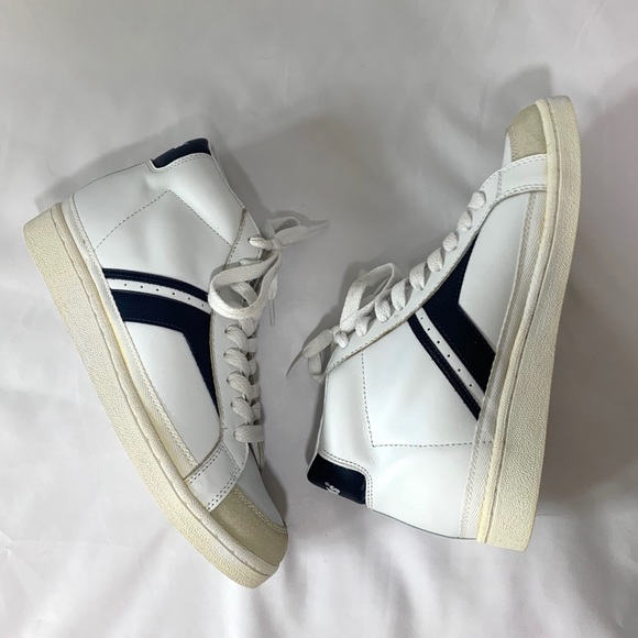Keds Other - Pro Keds mens white leather high top sneakers